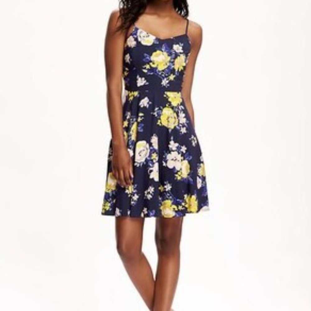 Old Navy Blue and Yellow Sundress